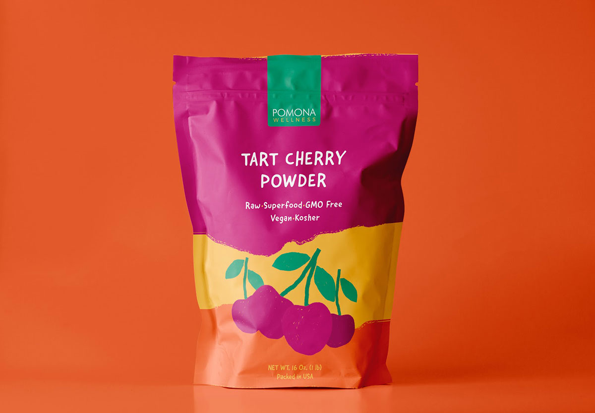 食品包装设计这样撞色也不错哦