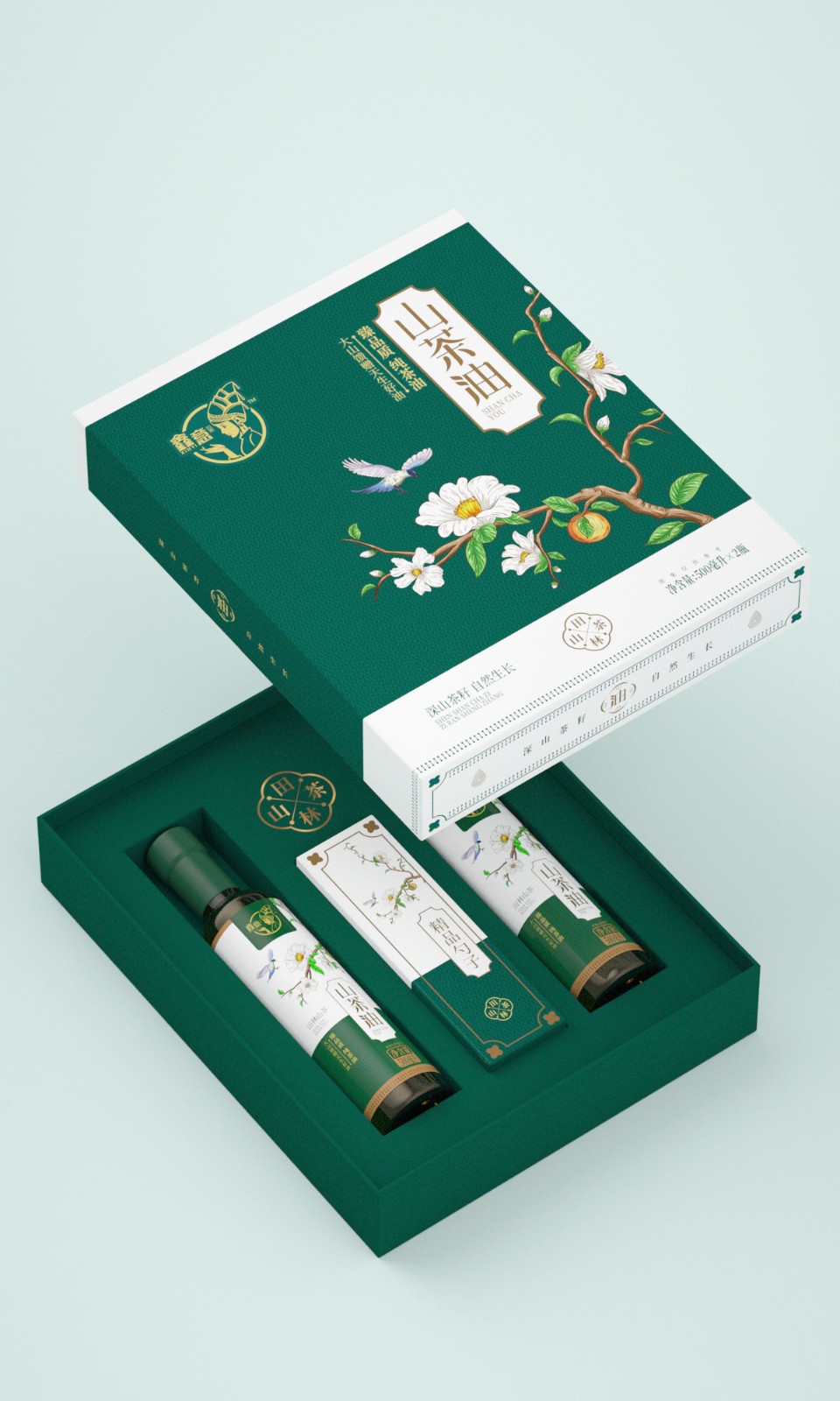 山茶油礼盒包装设计